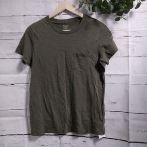 Madewell dark green top